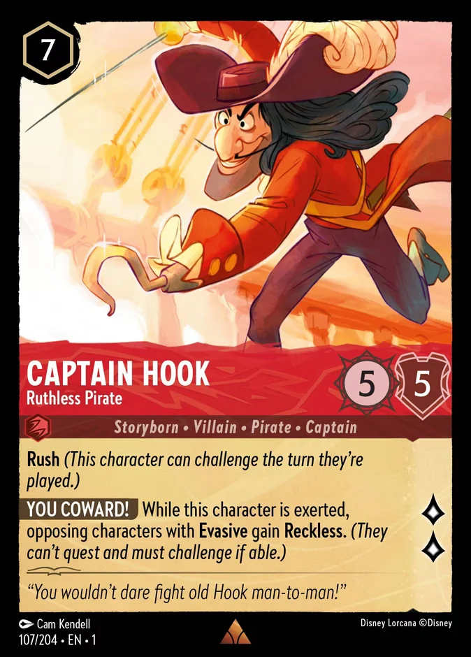 Captain Hook - Ruthless Pirate 「1-107」「EN」