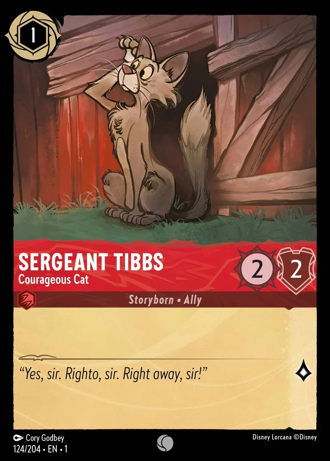 Sergeant Tibbs - Courageous Cat 「1-124」「EN」