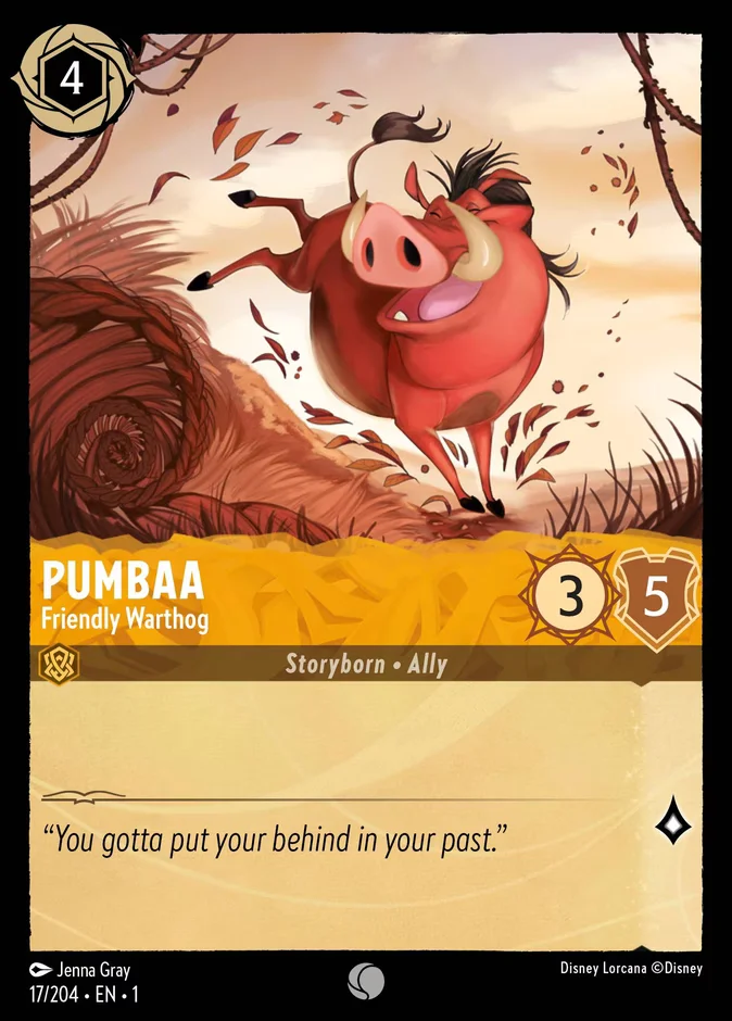 Pumbaa - Friendly Warthog 「1-17」「EN」