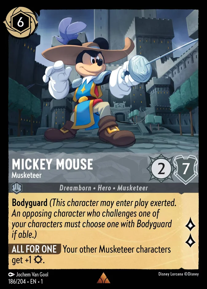 Mickey Mouse - Musketeer 「1-186」「EN」