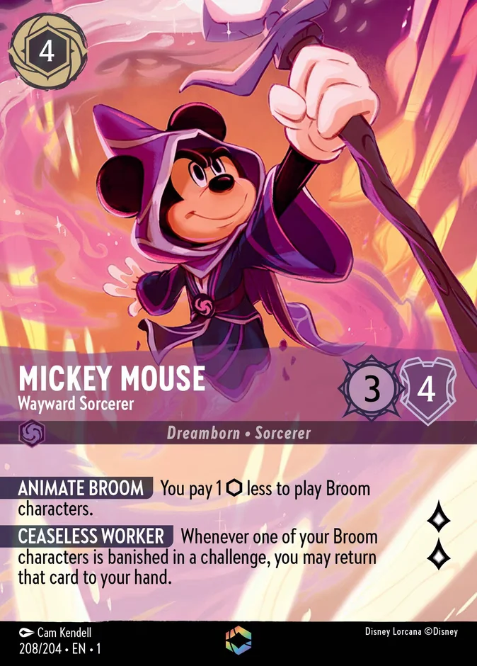 Mickey Mouse - Wayward Sorcerer 「1-208」「EN」