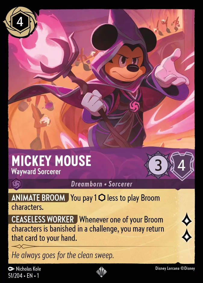 Mickey Mouse - Wayward Sorcerer 「1-51」「EN」