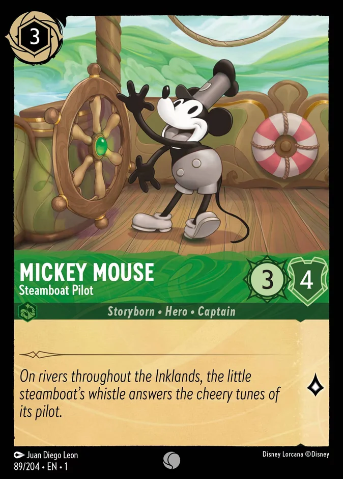 Mickey Mouse - Steamboat Pilot 「1-89」「EN」