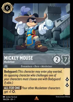 Mickey Mouse - Musketeer 「1-186」「EN」
