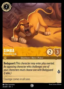 Simba - Protective Cub #20 · Disney Lorcana
