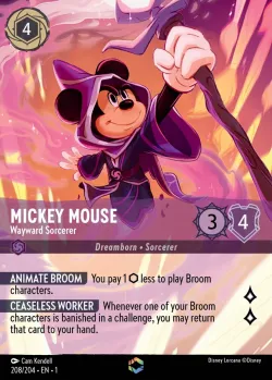 Mickey Mouse - Wayward Sorcerer 「1-208」「EN」