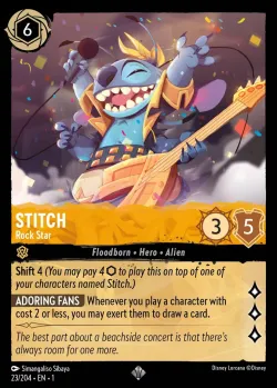 Stitch - Rock Star #23 · Disney Lorcana