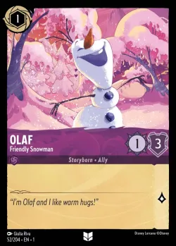 Olaf - Friendly Snowman #52 · Disney Lorcana