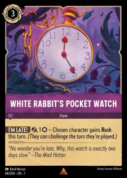 White Rabbit's Pocket Watch #68 · Disney Lorcana