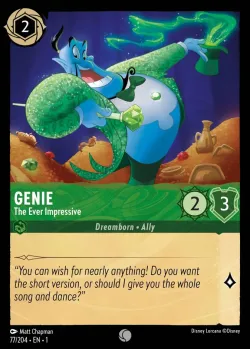 Genie - The Ever Impressive #77 · Disney Lorcana