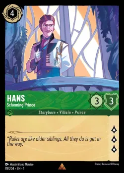 Hans - Scheming Prince #78 · Disney Lorcana