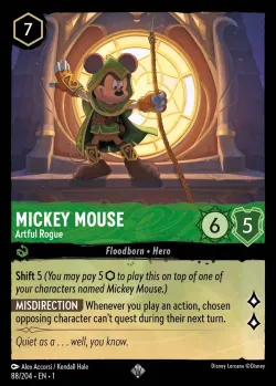 Mickey Mouse - Artful Rogue #88 · Disney Lorcana