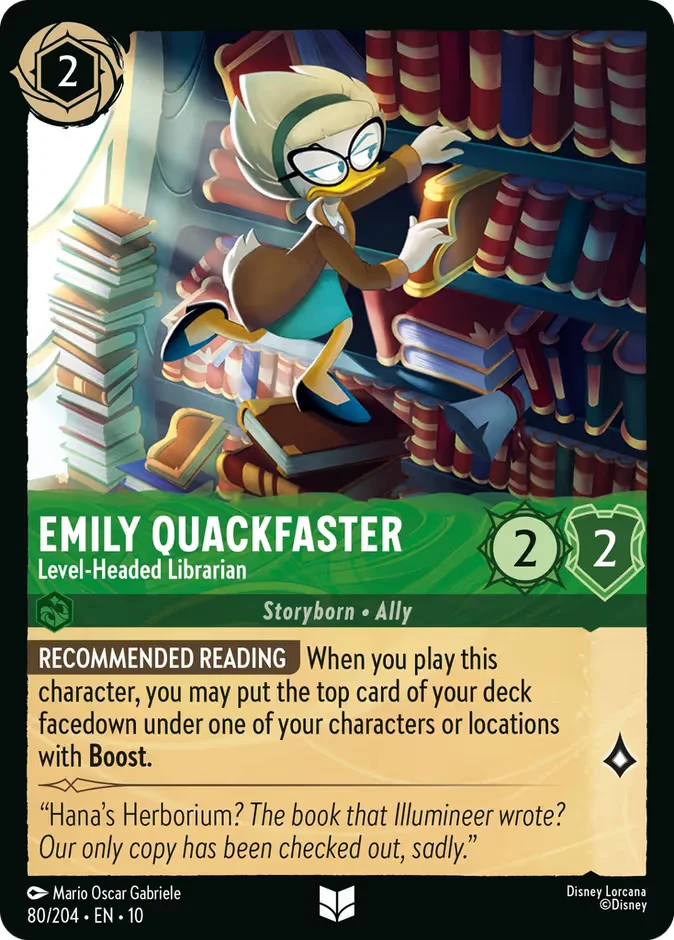 Emily Quackfaster - Level-Headed Librarian 「10-80」「EN」