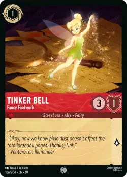 Tinker Bell - Fancy Footwork #106 · Disney Lorcana