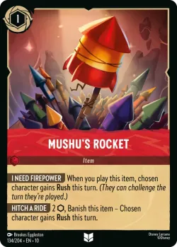 Mushu's Rocket #134 · Disney Lorcana