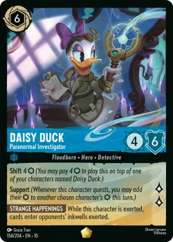Daisy Duck - Paranormal Investigator #154 · Disney Lorcana