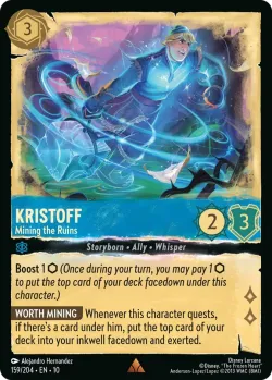 Kristoff - Mining the Ruins #159 · Disney Lorcana