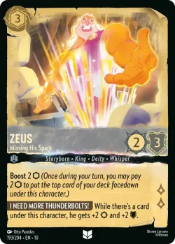 Zeus - Missing His Spark #193 · Disney Lorcana