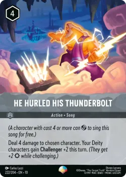 He Hurled His Thunderbolt 「10-222」「EN」