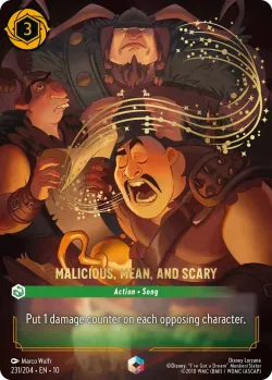 Malicious, Mean, and Scary 「10-231」「EN」