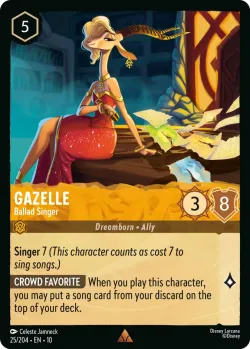 Gazelle - Ballad Singer #25 · Disney Lorcana