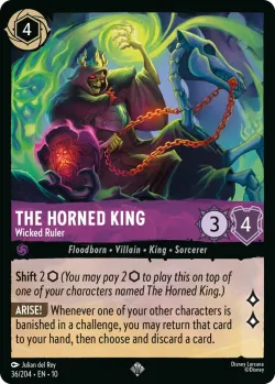The Horned King - Wicked Ruler #36 · Disney Lorcana