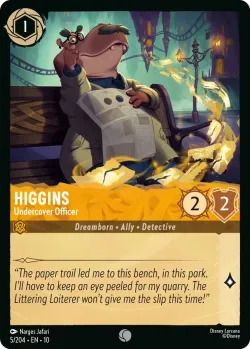Higgins - Undercover Officer #5 · Disney Lorcana