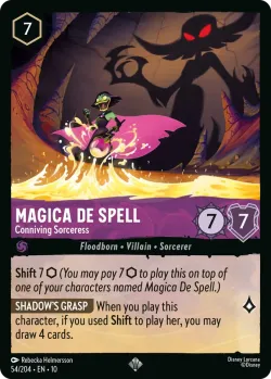 Magica De Spell - Conniving Sorceress #54 · Disney Lorcana