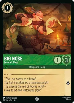Big Nose - Lovesick Poet #70 · Disney Lorcana