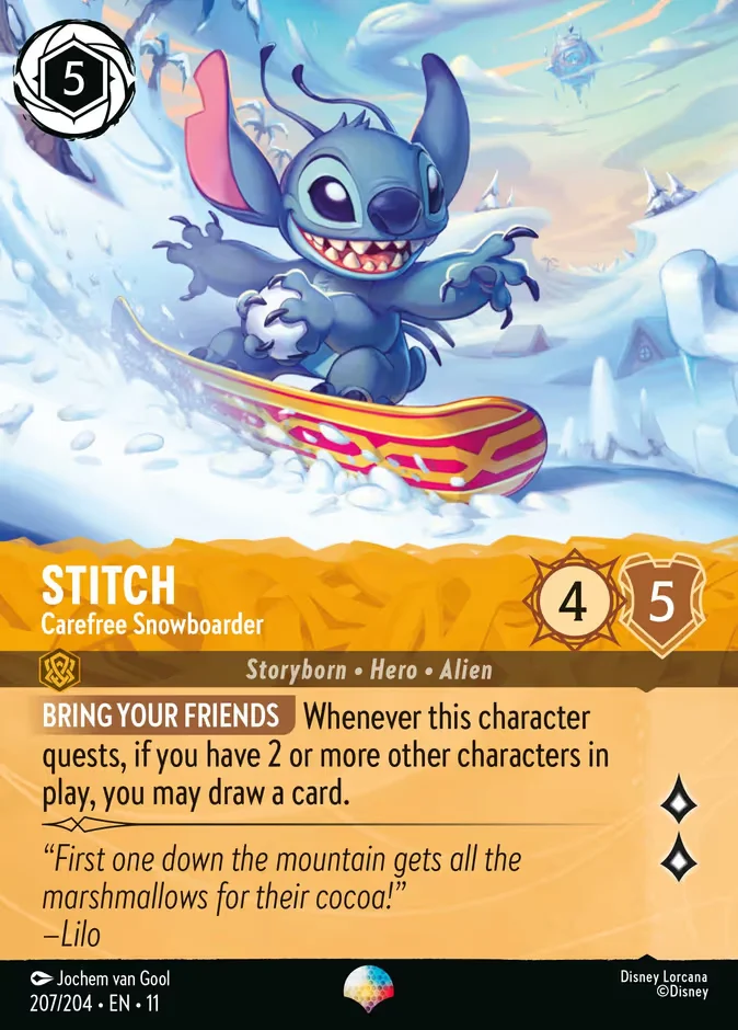 Stitch - Carefree Snowboarder 「11-207」「EN」