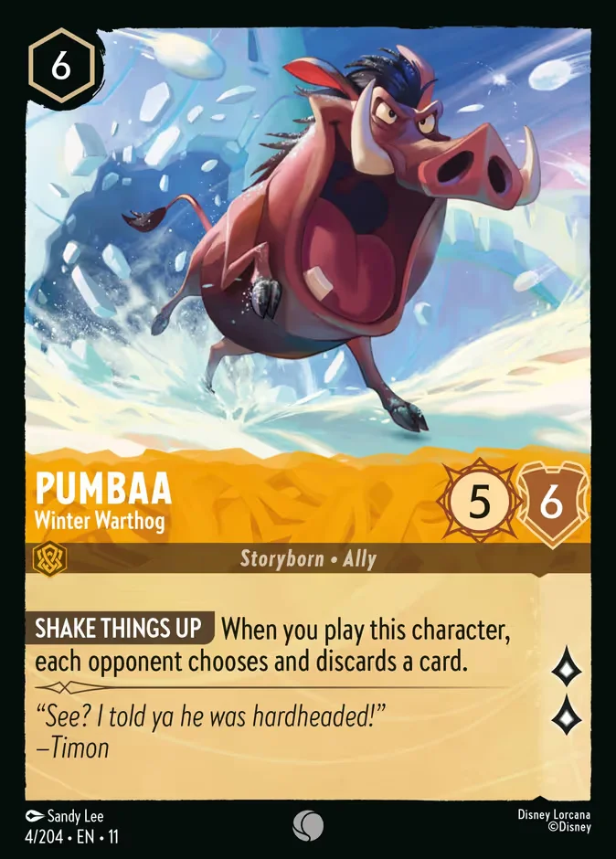 Pumbaa - Winter Warthog 「11-4」「EN」