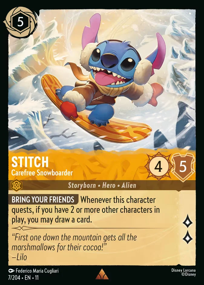 Stitch - Carefree Snowboarder 「11-7」「EN」