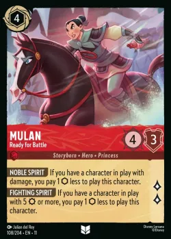 Mulan - Ready for Battle #108 · Disney Lorcana