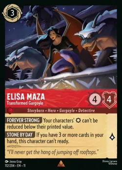 Elisa Maza - Transformed Gargoyle #112 · Disney Lorcana