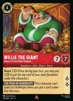 Willie the Giant - Ghost of Christmas Present #126 · Disney Lorcana