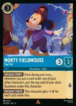 Morty Fieldmouse - Tiny Tim #157 · Disney Lorcana