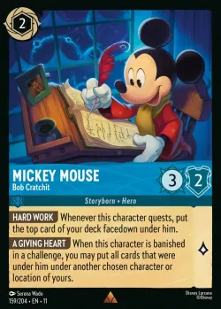 Mickey Mouse - Bob Cratchit #159 · Disney Lorcana