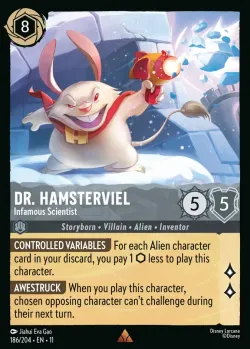 Dr. Hamsterviel - Infamous Scientist #186 · Disney Lorcana