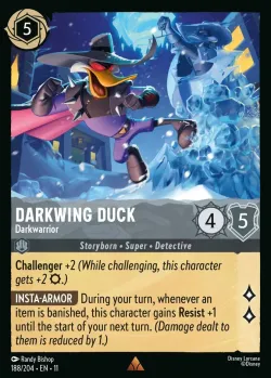 Darkwing Duck - Darkwarrior #188 · Disney Lorcana