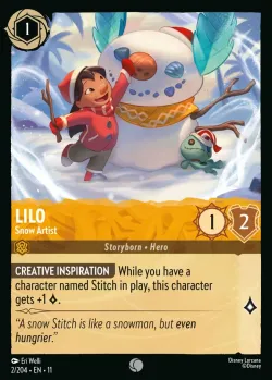 Lilo - Snow Artist #2 · Disney Lorcana