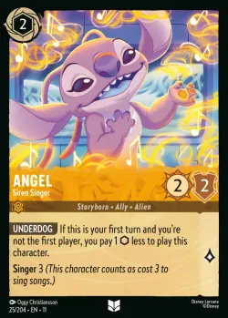 Angel - Siren Singer #25 · Disney Lorcana