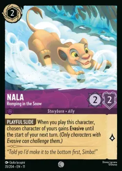 Nala - Romping in the Snow #35 · Disney Lorcana