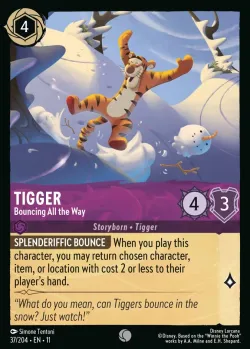 Tigger - Bouncing All the Way #37 · Disney Lorcana