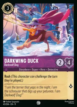 Darkwing Duck - Darkwolf Dog #43 · Disney Lorcana