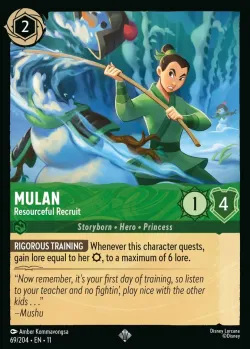 Mulan - Resourceful Recruit #69 · Disney Lorcana