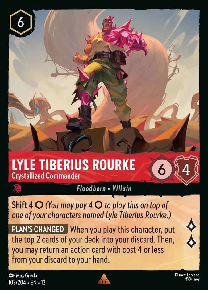 Lyle Tiberius Rourke - Crystallized Commander 「12-103」「EN」