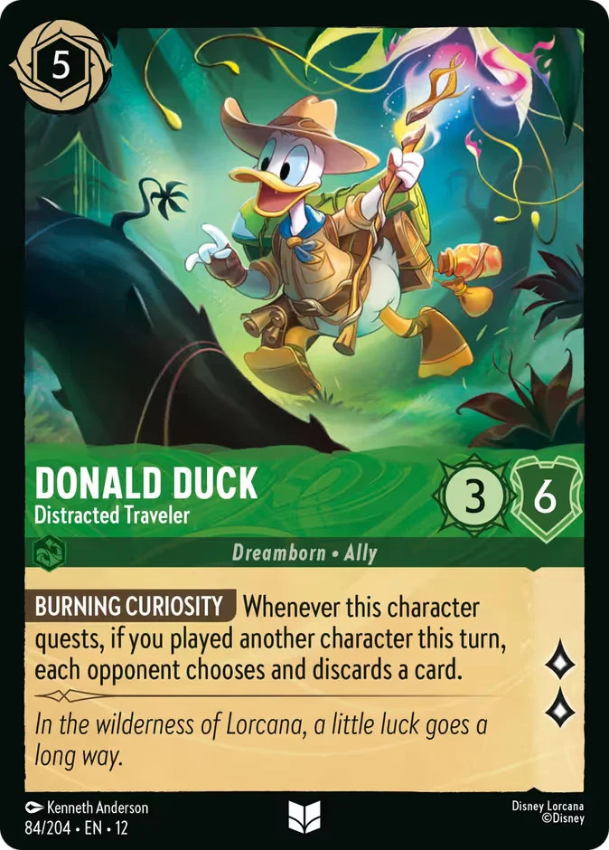 Donald Duck - Distracted Traveler 「12-84」「EN」