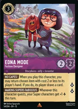 Edna Mode - Fashion Designer #54 · Disney Lorcana