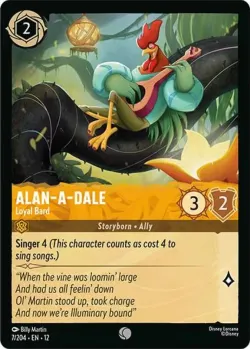 Alan-a-Dale - Loyal Bard #7 · Disney Lorcana