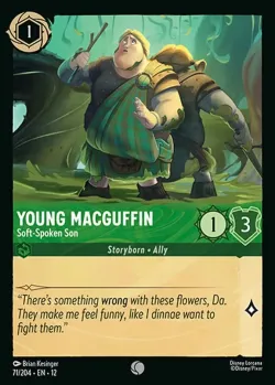 Young MacGuffin - Soft-Spoken Son #71 · Disney Lorcana